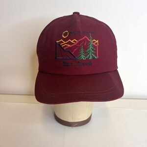 Vintage Muir Woods Embroidered Real American Maroon Adjustable Hat